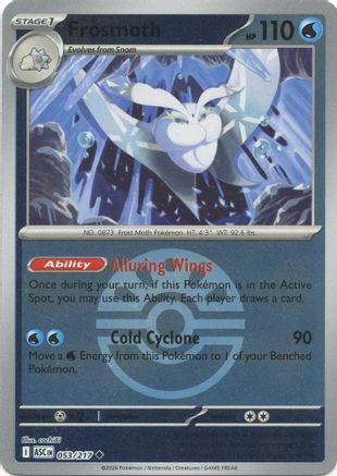 Frosmoth (Friend Ball) (53) Reverse Holofoil [ME Ascended Heroes] Pokemon Single Pokémon