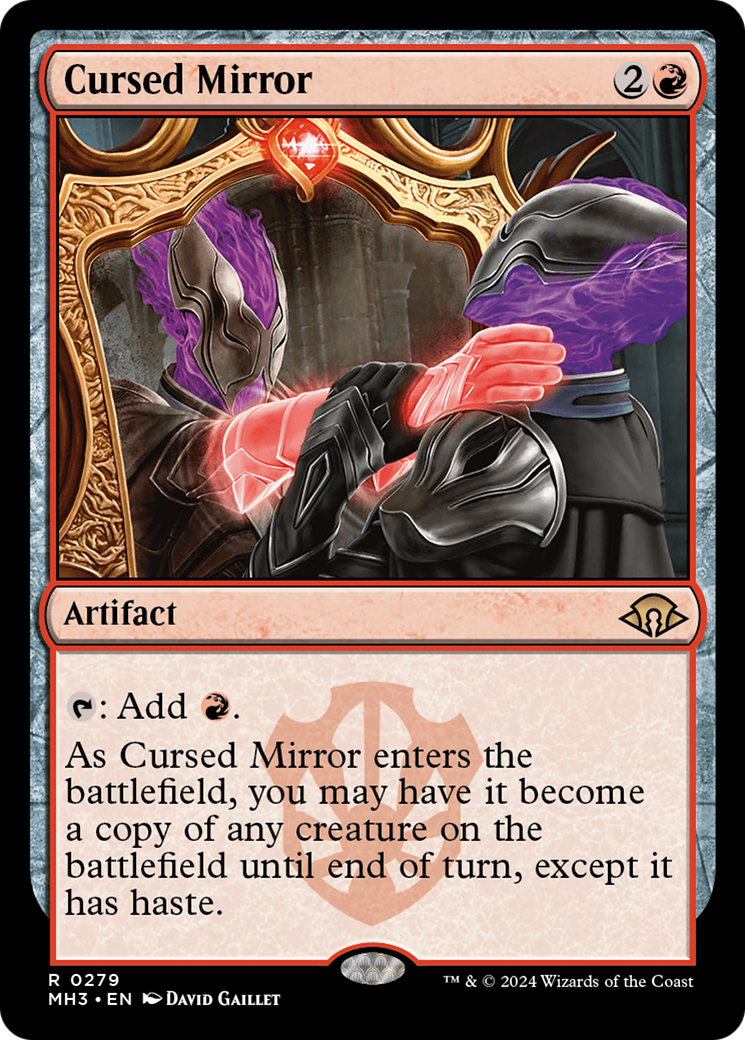 Cursed Mirror (MH3-279) [Modern Horizons 3] Foil MTG Single Wizards of the Coast