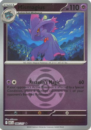 Mismagius (Dusk Ball) (86) Reverse Holofoil [ME Ascended Heroes] Pokemon Single Pokémon