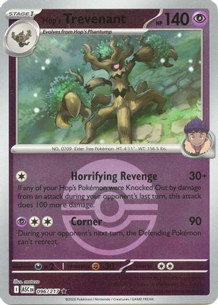 Hop's Trevenant - 096/217 (Poke Ball) Reverse Holofoil [ME Ascended Heroes] Pokemon Single Pokémon