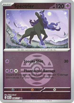 Spectrier (Dusk Ball) (98) Reverse Holofoil [ME Ascended Heroes] Pokemon Single Pokémon