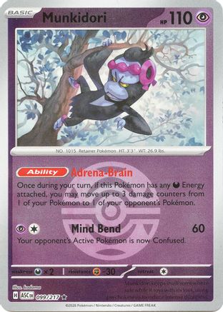 Munkidori (Dusk Ball) (99) Reverse Holofoil [ME Ascended Heroes] Pokemon Single Pokémon