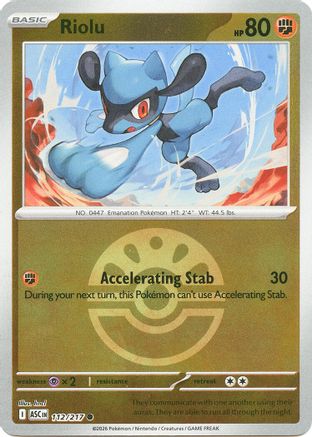 Riolu (Friend Ball) (112) Reverse Holofoil [ME Ascended Heroes] Pokemon Single Pokémon