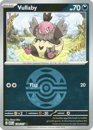 Vullaby (Dusk Ball) (138) Reverse Holofoil [ME Ascended Heroes] Pokemon Single Pokémon