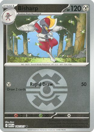 Bisharp (Quick Ball) (147) Reverse Holofoil [ME Ascended Heroes] Pokemon Single Pokémon