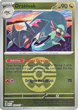 Drakloak - 159/217 (Quick Ball) Reverse Holofoil [ME Ascended Heroes] Pokemon Single Pokémon