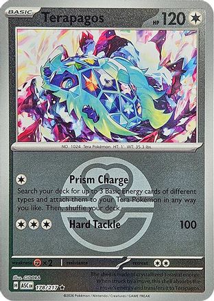 Terapagos (Love Ball) (178) Reverse Holofoil [ME Ascended Heroes] Pokemon Single Pokémon