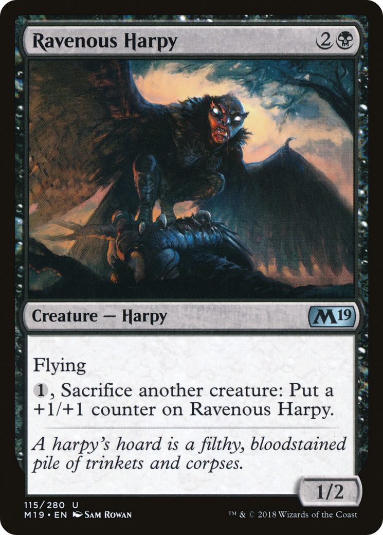 Ravenous Harpy (M19-115) [Core Set 2019] MTG Single Wizards of the Coast