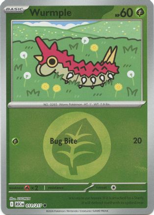 Wurmple (Energy Symbol Pattern) (11) Reverse Holofoil [ME Ascended Heroes] Pokemon Single Pokémon