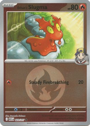 Ethan's Slugma (Energy Symbol Pattern) (23) Reverse Holofoil [ME Ascended Heroes] Pokemon Single Pokémon