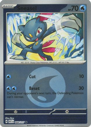 Sneasel (Energy Symbol Pattern) (44) Reverse Holofoil [ME Ascended Heroes] Pokemon Single Pokémon
