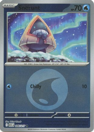 Snorunt - 046/217 (Energy Symbol Pattern) Reverse Holofoil [ME Ascended Heroes] Pokemon Single Pokémon