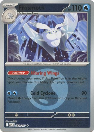 Frosmoth (Energy Symbol Pattern) (53) Reverse Holofoil [ME Ascended Heroes] Pokemon Single Pokémon