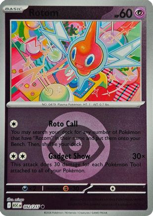 Rotom (Energy Symbol Pattern) (92) Reverse Holofoil [ME Ascended Heroes] Pokemon Single Pokémon