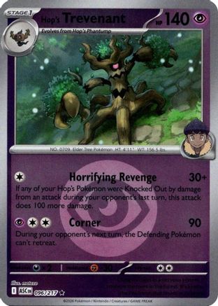Hop's Trevenant - 096/217 (Energy Symbol Pattern) Reverse Holofoil [ME Ascended Heroes] Pokemon Single Pokémon