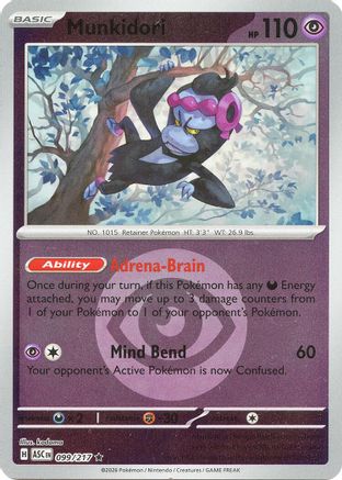 Munkidori (Energy Symbol Pattern) (99) Reverse Holofoil [ME Ascended Heroes] Pokemon Single Pokémon