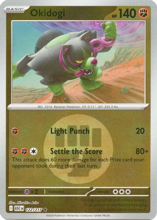 Okidogi (Energy Symbol Pattern) (122) Reverse Holofoil [ME Ascended Heroes] Pokemon Single Pokémon