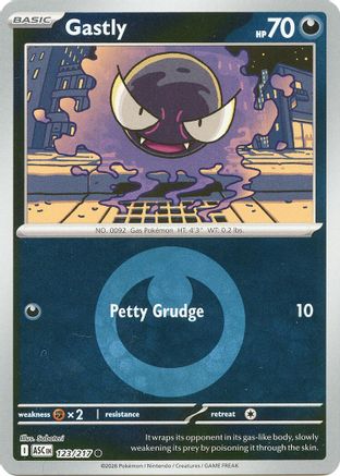Gastly (Energy Symbol Pattern) (123) Reverse Holofoil [ME Ascended Heroes] Pokemon Single Pokémon