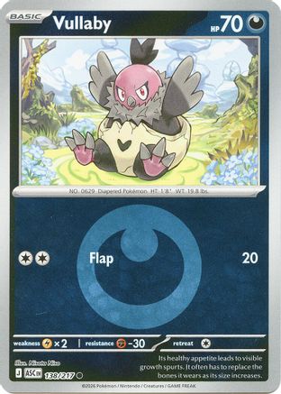 Vullaby (Energy Symbol Pattern) (138) Reverse Holofoil [ME Ascended Heroes] Pokemon Single Pokémon