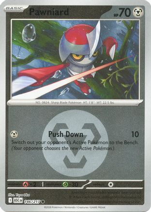 Pawniard (Energy Symbol Pattern) (146) Reverse Holofoil [ME Ascended Heroes] Pokemon Single Pokémon