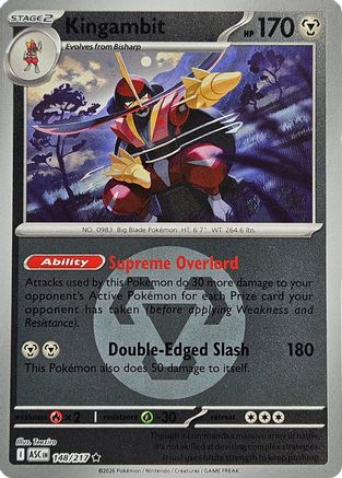 Kingambit (Energy Symbol Pattern) (148) Reverse Holofoil [ME Ascended Heroes] Pokemon Single Pokémon