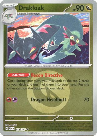 Drakloak - 159/217 (Energy Symbol Pattern) Reverse Holofoil [ME Ascended Heroes] Pokemon Single Pokémon