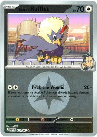 Larry's Rufflet (Energy Symbol Pattern) (173) Reverse Holofoil [ME Ascended Heroes] Pokemon Single Pokémon