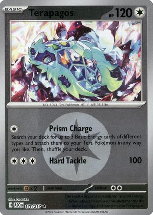 Terapagos (Energy Symbol Pattern) (178) Reverse Holofoil [ME Ascended Heroes] Pokemon Single Pokémon