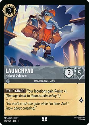 Launchpad - Hideout Defender (172/204) [Winterspell] Cold Foil Lorcana Single Disney