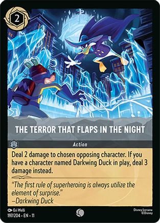 The Terror That Flaps in the Night (197/204) [Winterspell] Cold Foil Lorcana Single Disney