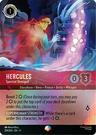 Hercules - Spectral Demigod (Epic) (214/204) [Winterspell] Holofoil Lorcana Single Disney