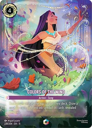 Colors of the Wind (Enchanted) (228/204) [Winterspell] Holofoil Lorcana Single Disney