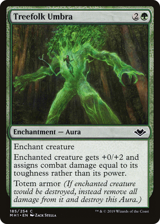 Treefolk Umbra (MH1-185) [Modern Horizons] Foil MTG Single Modern Horizons