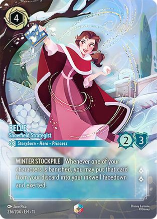 Belle - Snowfield Strategist (Enchanted) (236/204) [Winterspell] Holofoil Lorcana Single Disney