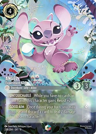 Angel - Experiment 624 (Enchanted) (238/204) [Winterspell] Holofoil Lorcana Single Disney