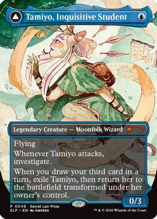 Tamiyo, Inquisitive Student (SLP-049) [Secret Lair] Showdown Foil MTG Single Secret Lair Showdown