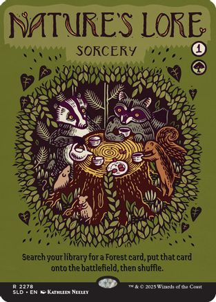 Nature's Lore (2278) (SLD-2278) [Secret Lair] Drop Series MTG Single Wizards of the Coast