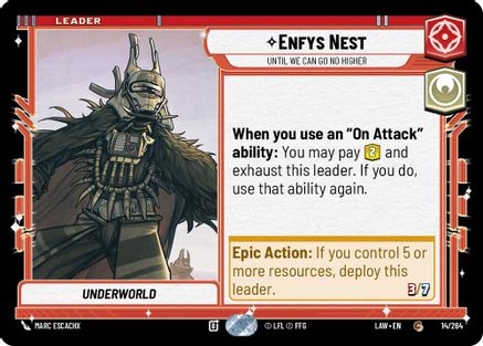 Enfys Nest - Until We Can Go No Higher (14/264) [A Lawless Time] Star Wars: Unlimited Single Disney