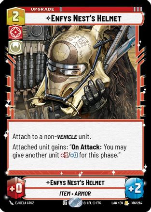 Enfys Nest's Helmet (186/264) [A Lawless Time] Star Wars: Unlimited Single Disney
