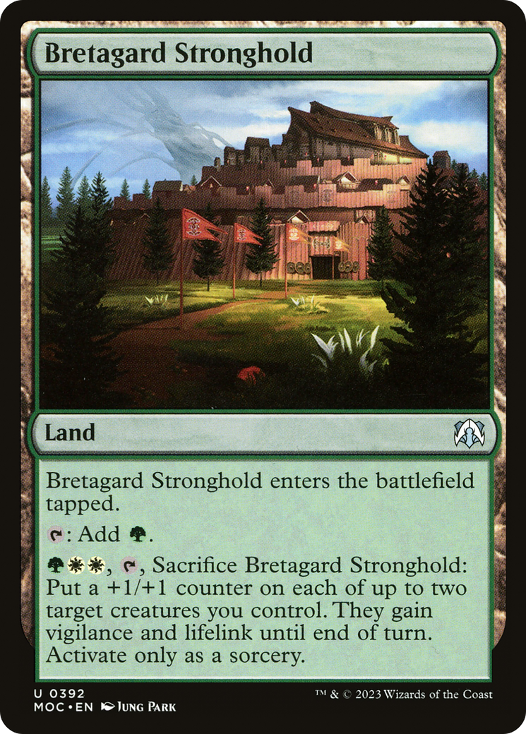 Bretagard Stronghold (MOC-392) [March of the Machine Commander] MTG Single Wizards of the Coast