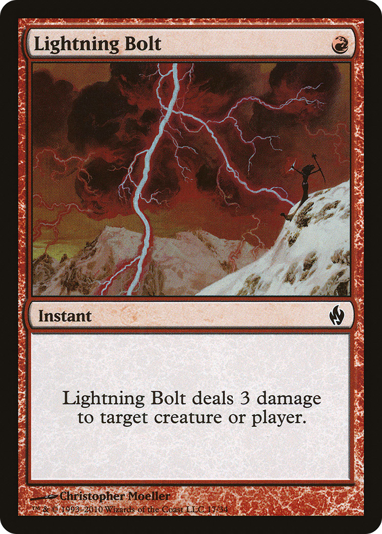 Lightning Bolt (PD2-017) [Misc] Premium Deck Series: Fire and Lightning Foil MTG Single Wizards of the Coast