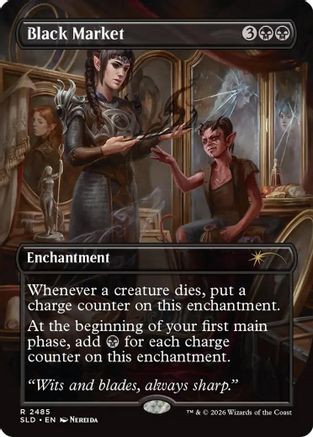 Black Market (2485) (SLD-2485) [Secret Lair] Drop Series Foil MTG Single Wizards of the Coast