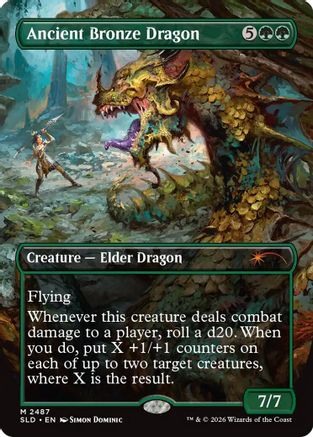Ancient Bronze Dragon (SLD-2487) [Secret Lair] Drop Series Foil MTG Single Wizards of the Coast