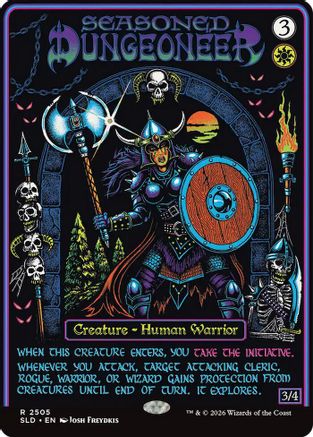 Seasoned Dungeoneer (SLD-2505) [Secret Lair] Drop Series MTG Single Wizards of the Coast
