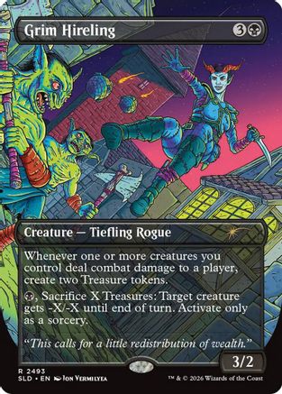 Grim Hireling (SLD-2493) [Secret Lair] Drop Series Foil MTG Single Wizards of the Coast