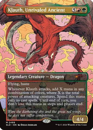 Klauth, Unrivaled Ancient (SLD-2499) [Secret Lair] Drop Series Foil MTG Single Wizards of the Coast