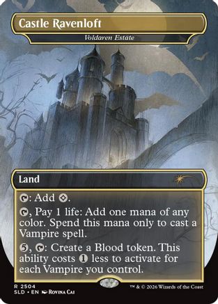 Castle Ravenloft - Voldaren Estate (SLD-2504) [Secret Lair] Drop Series MTG Single Wizards of the Coast