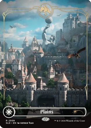 Plains (2509) (SLD-2509) [Secret Lair] Drop Series Foil MTG Single Wizards of the Coast