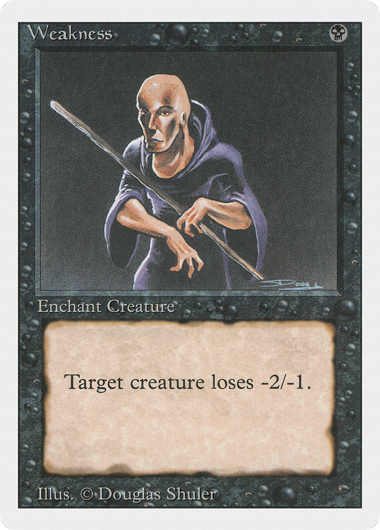Weakness (3ED-136) [Revised Edition] MTG Single Wizards of the Coast