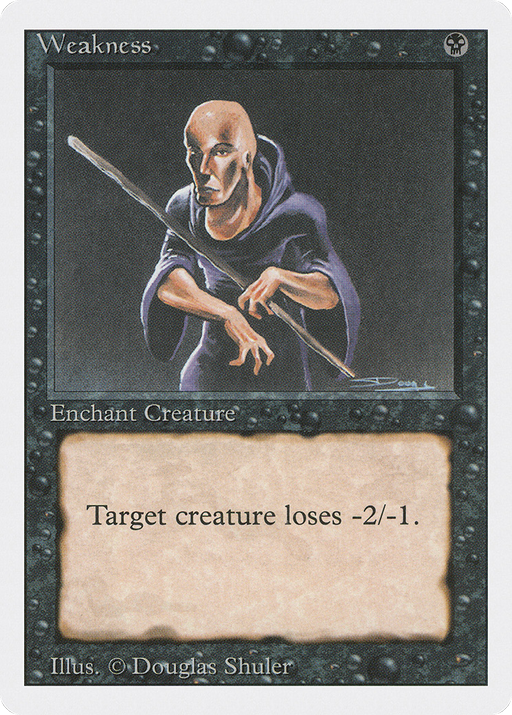 Weakness (3ED-136) [Revised Edition] MTG Single Wizards of the Coast